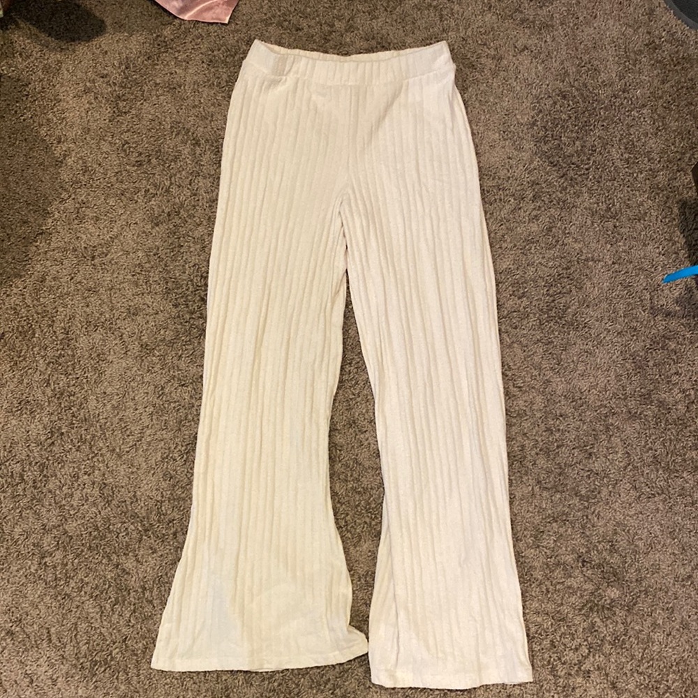 Tericloth flare pants